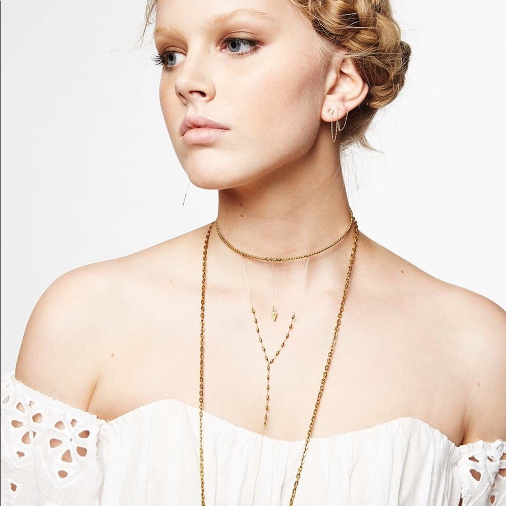 Vanessa Mooney Lover’s Lane gold choker